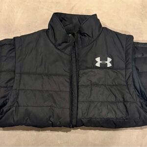 Under Armour Black, fleece lined Boys Vest